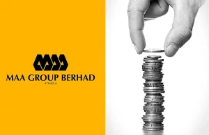 MAA Group Shares Hit One-Year Low at 0.56 MYR Stock market graph showing MAA Group share price decline from 0.94 MYR to 0.56 MYR over time.