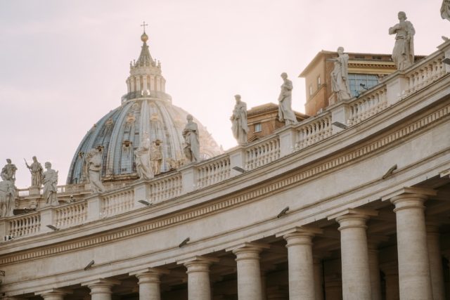 133 Cardinals Elect Pope in Two-Day Conclave After Francis's Death Cardinal electors in red robes gather inside the Sistine Chapel for the papal conclave.