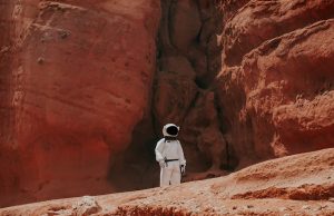 Perseverance Detects First Electric Discharges on Mars NASA's Perseverance rover on the Martian surface near Jezero crater, with dust swirling in the thin atmosphere above its instruments.