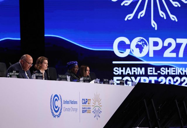 Cop27 Sharm El Sheikh Closing World leaders and delegates gather at a large conference hall in Sharm El Sheikh for the COP27 United Nations climate summit.
