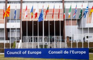 Council of Europe Expels Russia Over Ukraine Invasion Russian flag lowered outside Council of Europe headquarters in Strasbourg after expulsion vote.