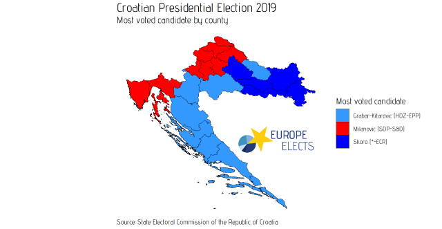 Croatia Presidential Runoff Election 2020 Ballot boxes sealed in a Zagreb polling station as election officials prepare for the January runoff vote.