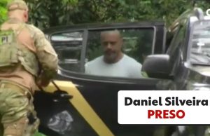 Brazilian Ex-Congressman Daniel Silveira Jailed Daniel Silveira, a former Brazilian congressman, being escorted by police officers after his arrest in February 2021.