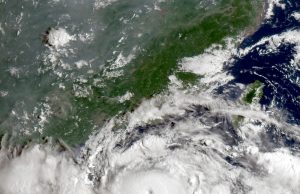 Typhoon Yagi Death Toll Hits 233 in Vietnam Aerial view of flooded streets and damaged buildings in northern Vietnam after Typhoon Yagi's devastating landfall