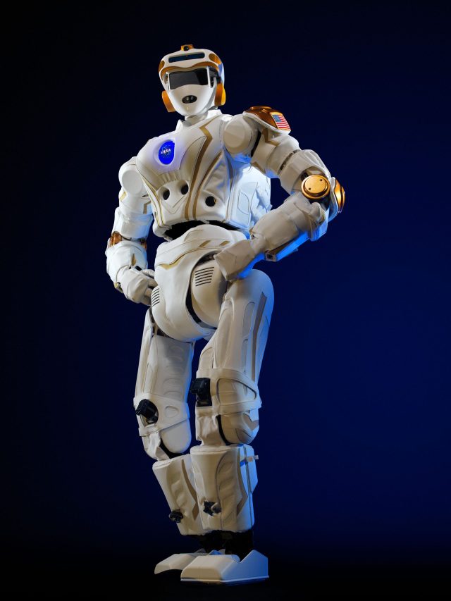 Honor Robot Completes Half Marathon in Beijing in Record Time A humanoid robot running on a Beijing race course, crossing a finish line with spectators watching.