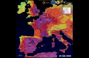 European Heatwaves Kill Thousands in 2022 A cracked, dry landscape under a blazing sun, illustrating the severe drought from the 2022 European heatwaves.