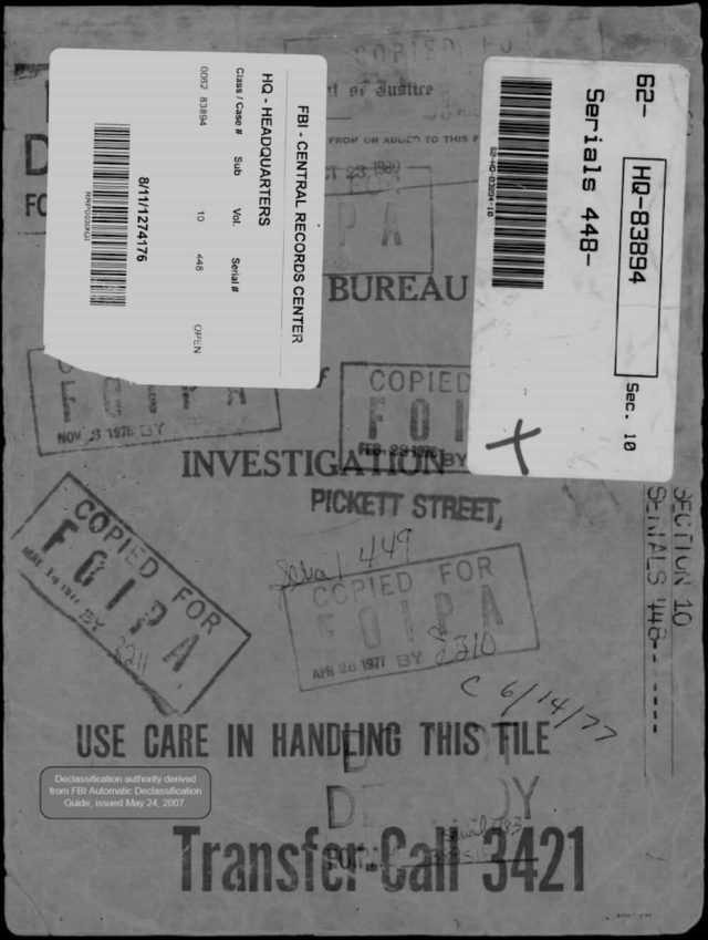 Fbi Ufo File 62 Hq 83894 Fbi Ufo File 62 Hq 83894