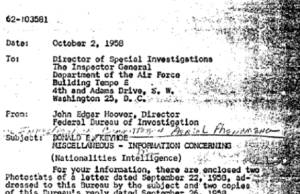 FBI UFO Case File 62-HQ-83894 Sec. 8 Fbi Ufo File 62 Hq 83894 Sec8