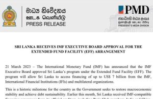 IMF Reaches $2.9B Deal With Sri Lanka Amid Debt Crisis IMF Managing Director Peter Breuer speaks at a press briefing in Colombo about the preliminary $2.9 billion assistance deal for Sri Lanka.