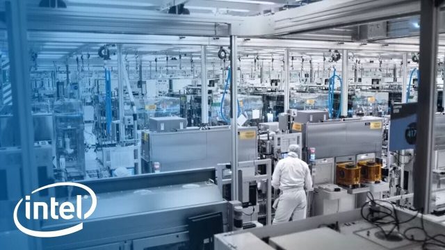 Intel Ceo Europe Chip Factory Intel CEO Pat Gelsinger speaks at a webcast announcing the company's $88 billion investment plan for semiconductor production in Europe.