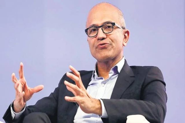 Satya Nadella India Citizenship Backlash Satya Nadella speaking at a Manhattan tech summit, addressing editors about India's Citizenship Amendment Act.