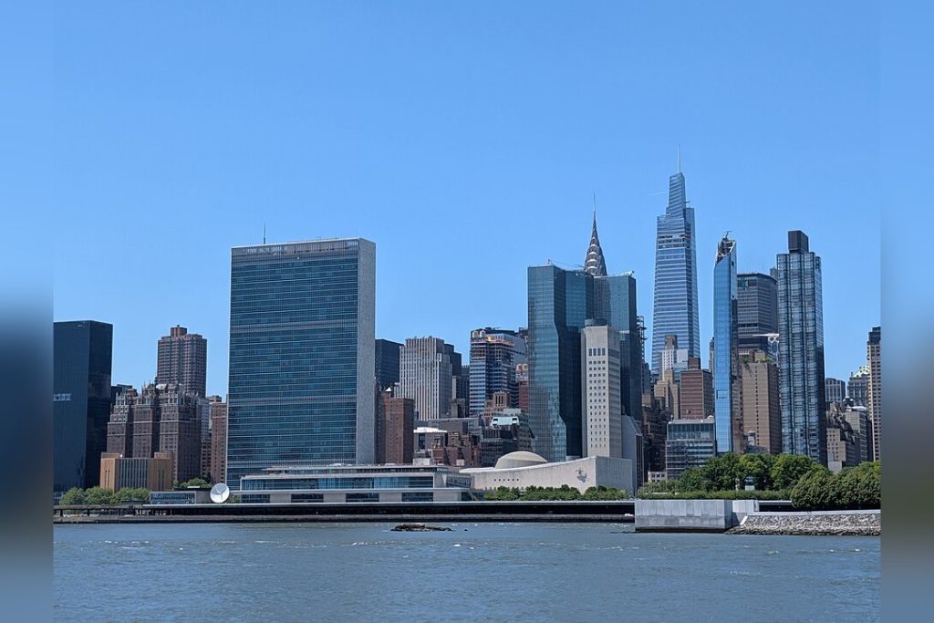 United Nations City Skyline